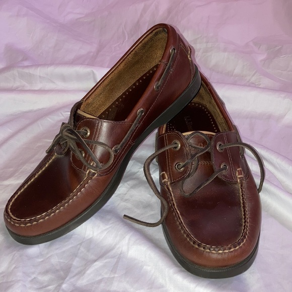 L L Bean Casco Bay Boat Mocs Size D 